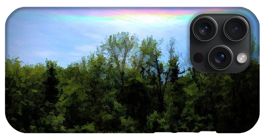 Rockford Park With Rainbow - Phone Case