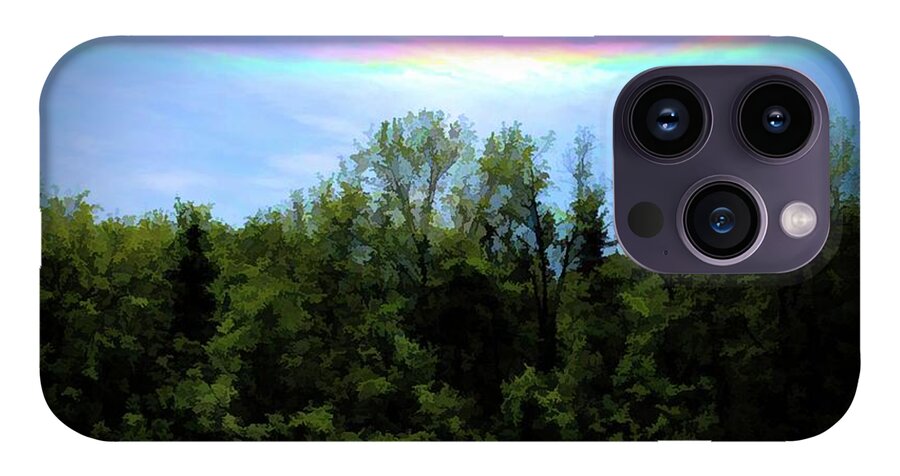 Rockford Park With Rainbow - Phone Case