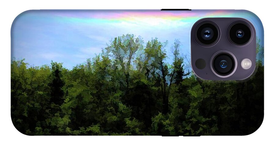 Rockford Park With Rainbow - Phone Case