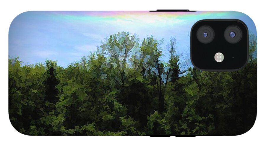 Rockford Park With Rainbow - Phone Case