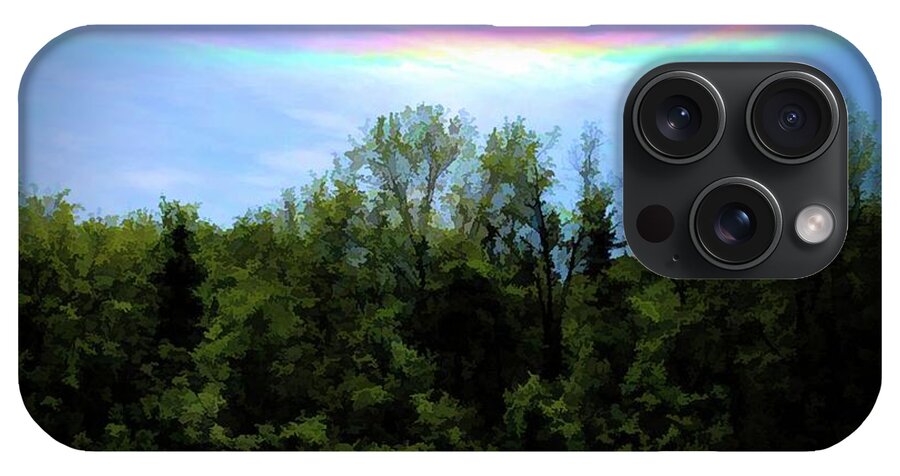 Rockford Park With Rainbow - Phone Case