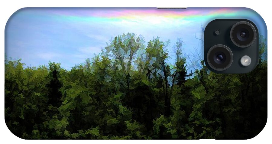 Rockford Park With Rainbow - Phone Case