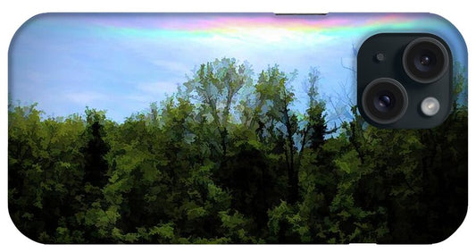 Rockford Park With Rainbow - Phone Case