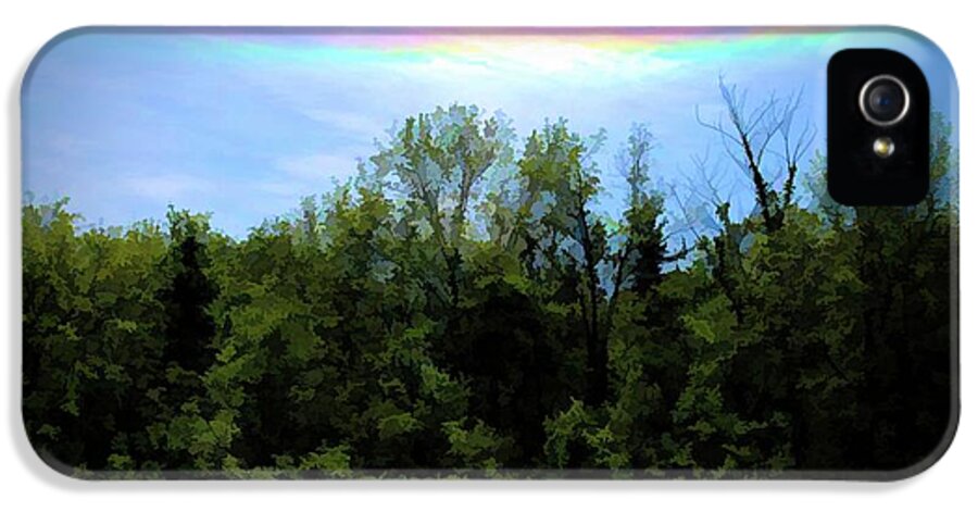 Rockford Park With Rainbow - Phone Case
