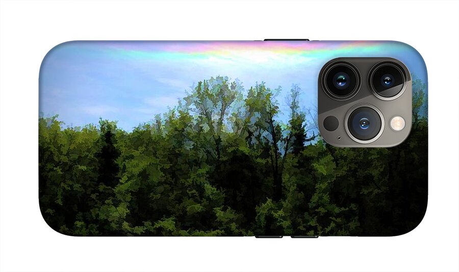 Rockford Park With Rainbow - Phone Case
