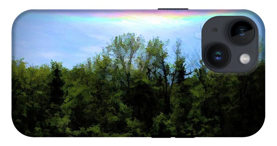 Rockford Park With Rainbow - Phone Case