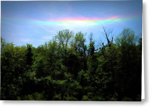 Rockford Park With Rainbow - Greeting Card