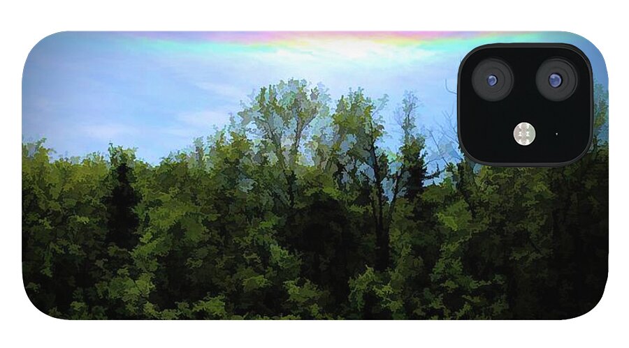 Rockford Park With Rainbow - Phone Case