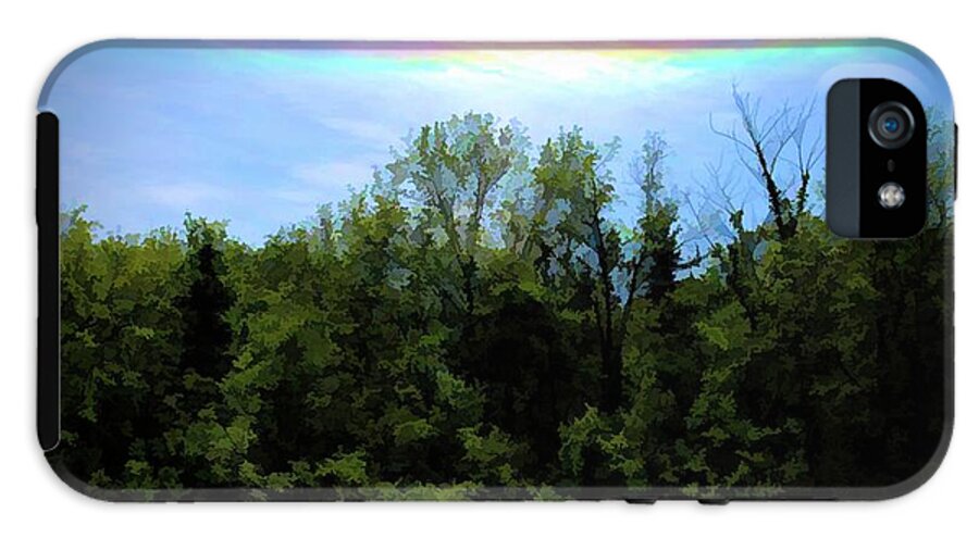 Rockford Park With Rainbow - Phone Case