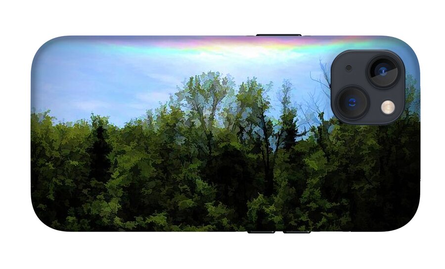 Rockford Park With Rainbow - Phone Case