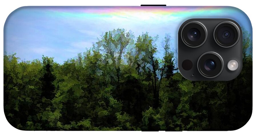Rockford Park With Rainbow - Phone Case