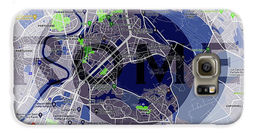Rome Map Art - Phone Case