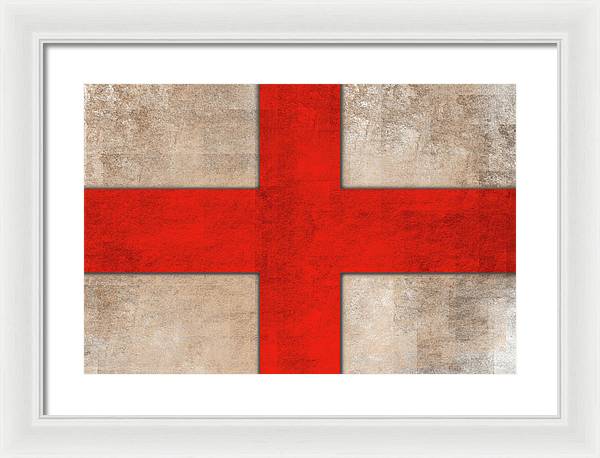 Saint George's Cross - Framed Print