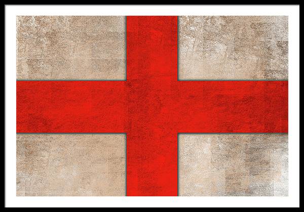 Saint George's Cross - Framed Print