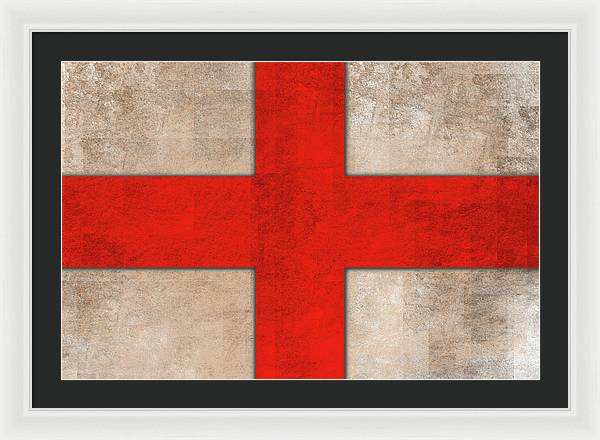 Saint George's Cross - Framed Print