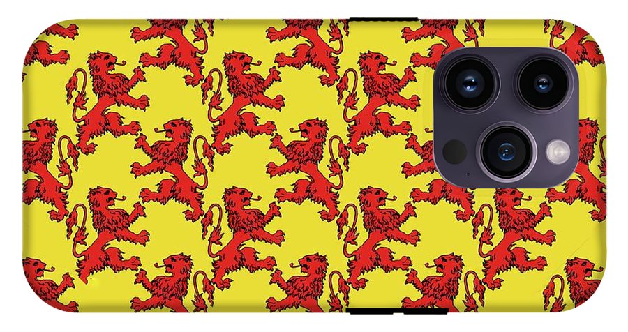 Scottish Lion Repeating Pattern - Phone Case