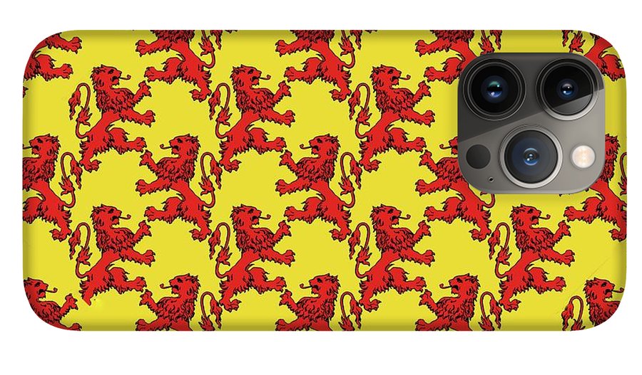 Scottish Lion Repeating Pattern - Phone Case