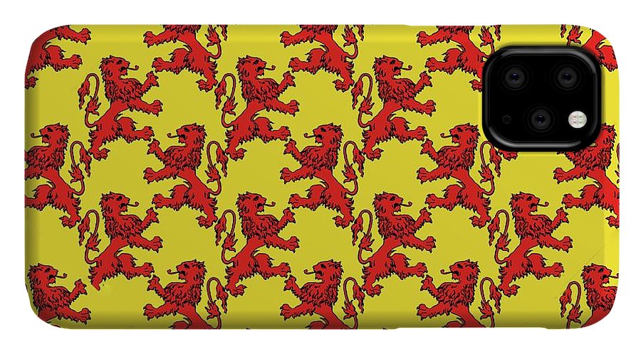 Scottish Lion Repeating Pattern - Phone Case