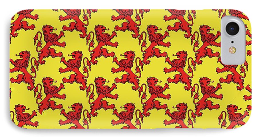 Scottish Lion Repeating Pattern - Phone Case