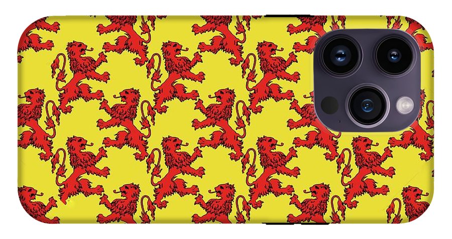 Scottish Lion Repeating Pattern - Phone Case