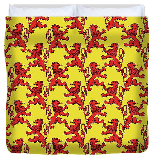 Scottish Lion Repeating Pattern - Duvet Cover
