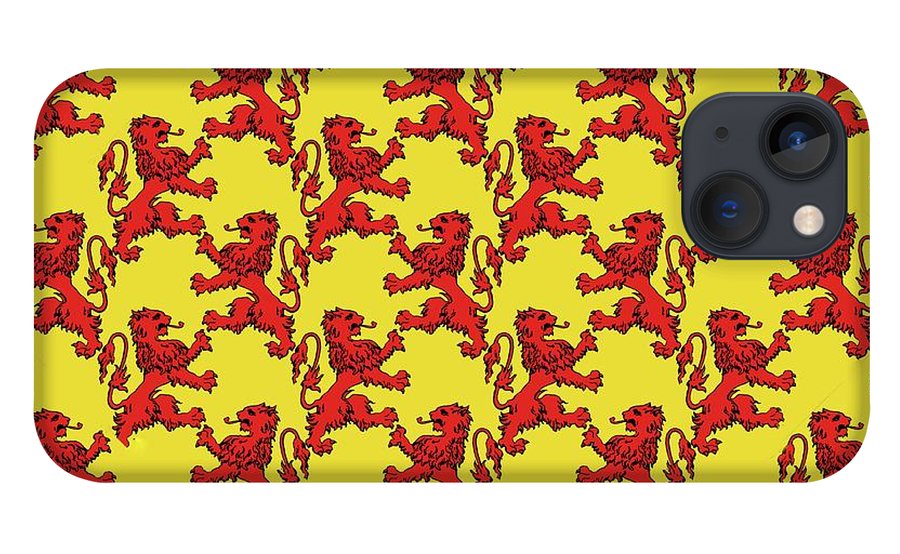 Scottish Lion Repeating Pattern - Phone Case