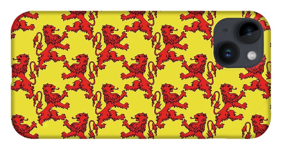 Scottish Lion Repeating Pattern - Phone Case