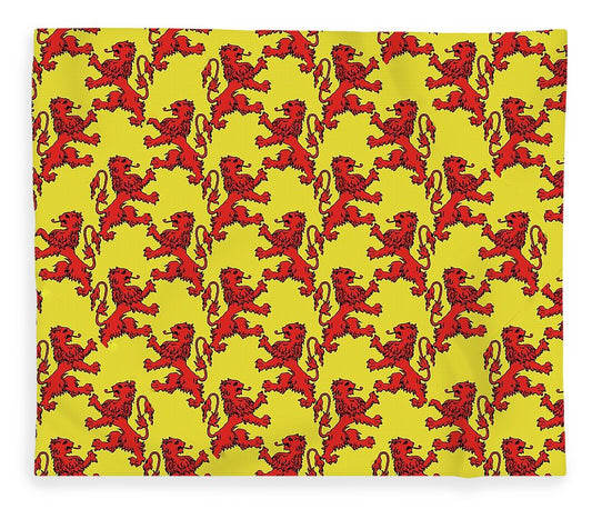Scottish Lion Repeating Pattern - Blanket