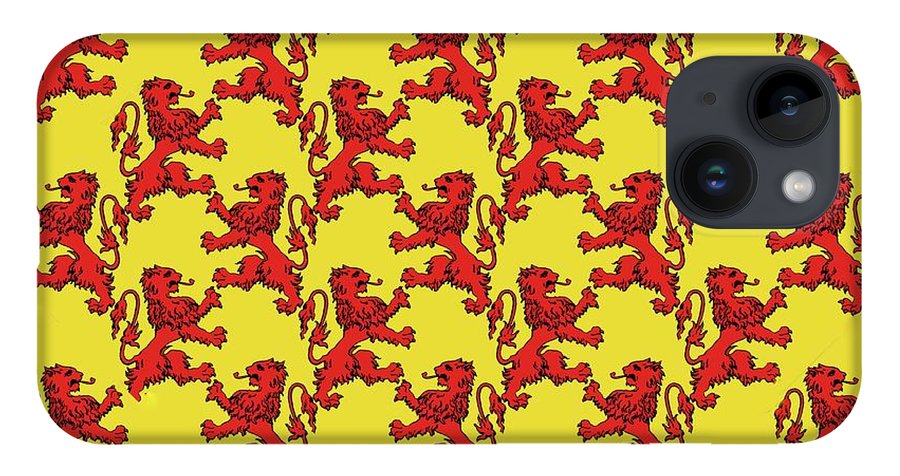 Scottish Lion Repeating Pattern - Phone Case