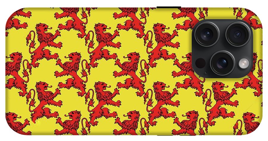 Scottish Lion Repeating Pattern - Phone Case