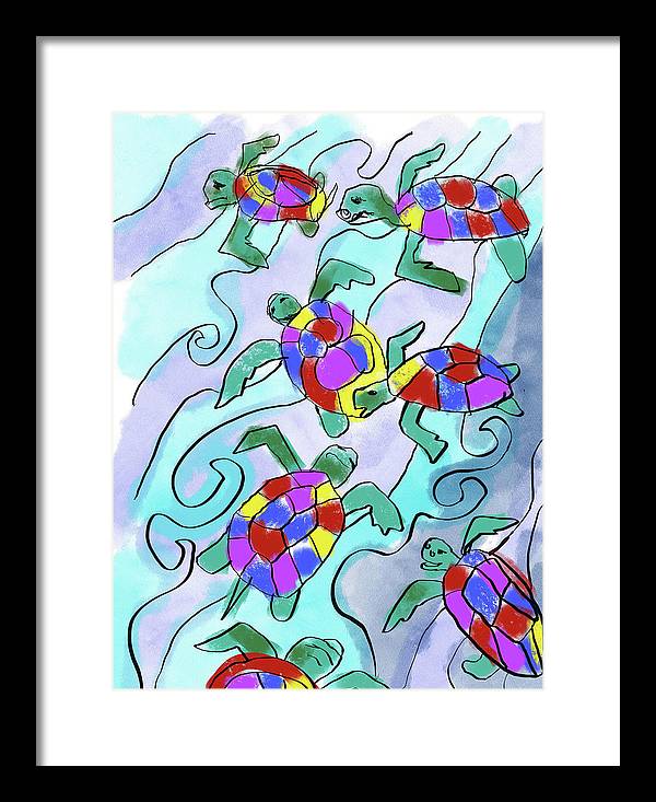 Sea Turtles - Framed Print