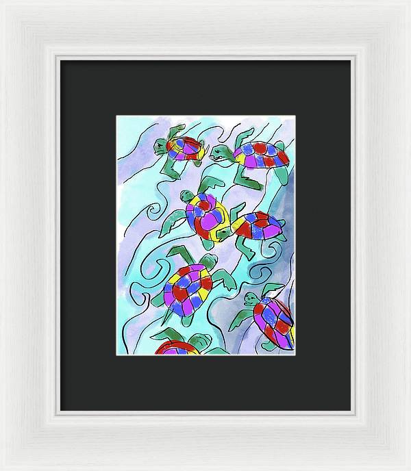Sea Turtles - Framed Print