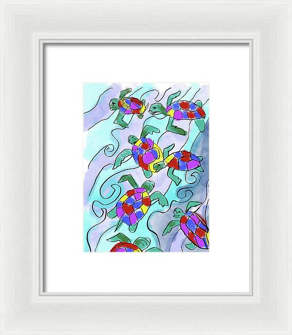 Sea Turtles - Framed Print