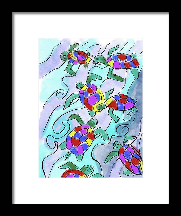 Sea Turtles - Framed Print