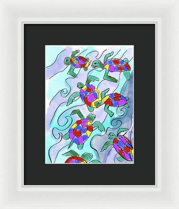 Sea Turtles - Framed Print