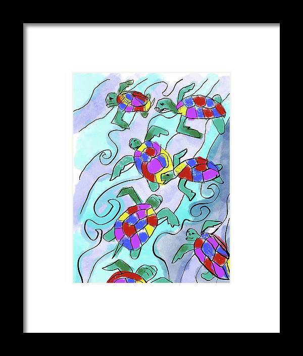 Sea Turtles - Framed Print