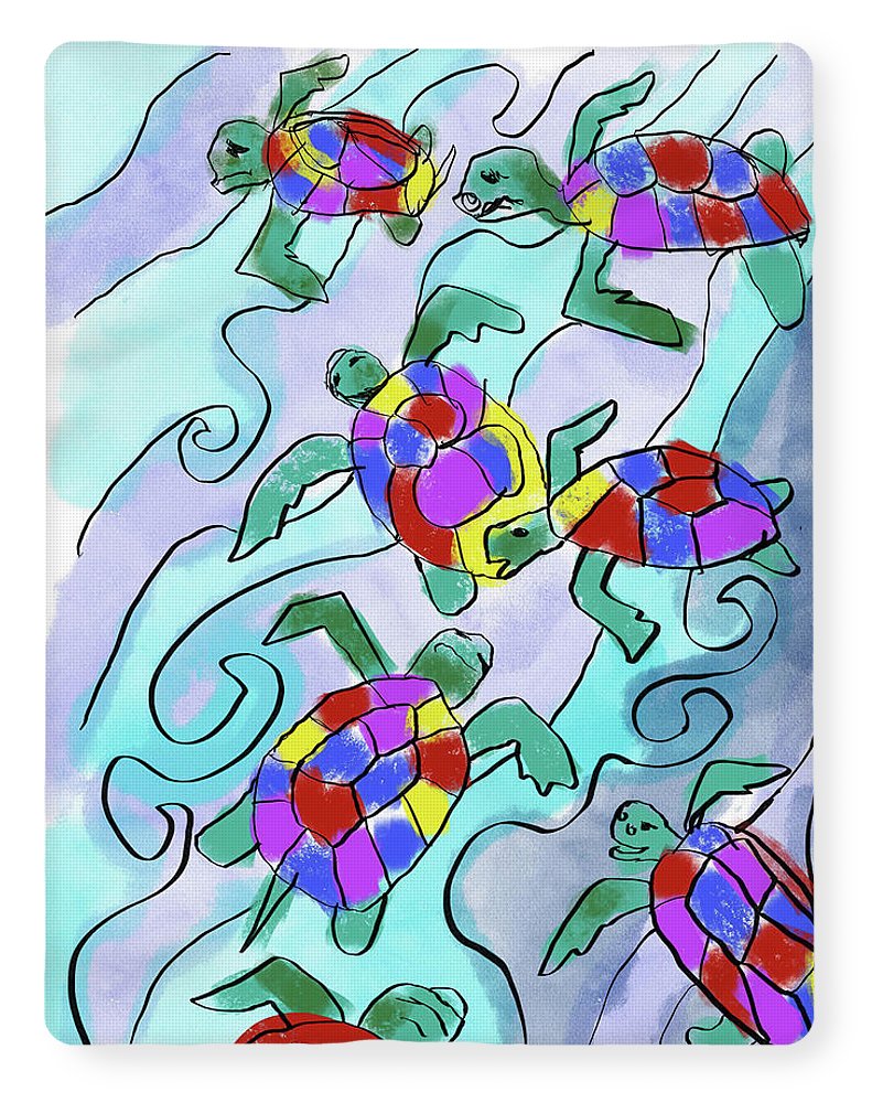 Sea Turtles - Blanket