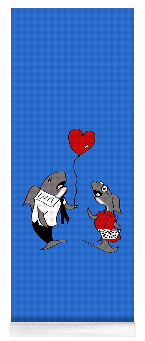Shark Valentine - Yoga Mat