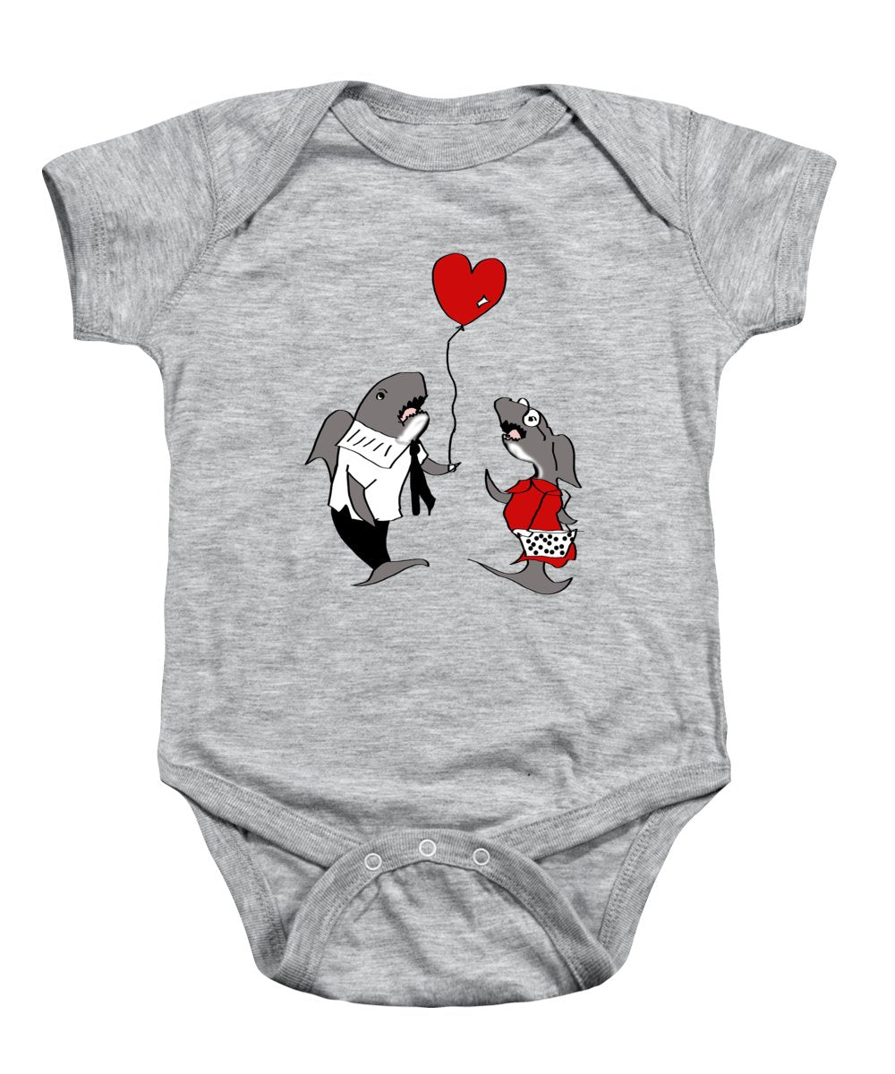 Shark Valentine - Baby Onesie