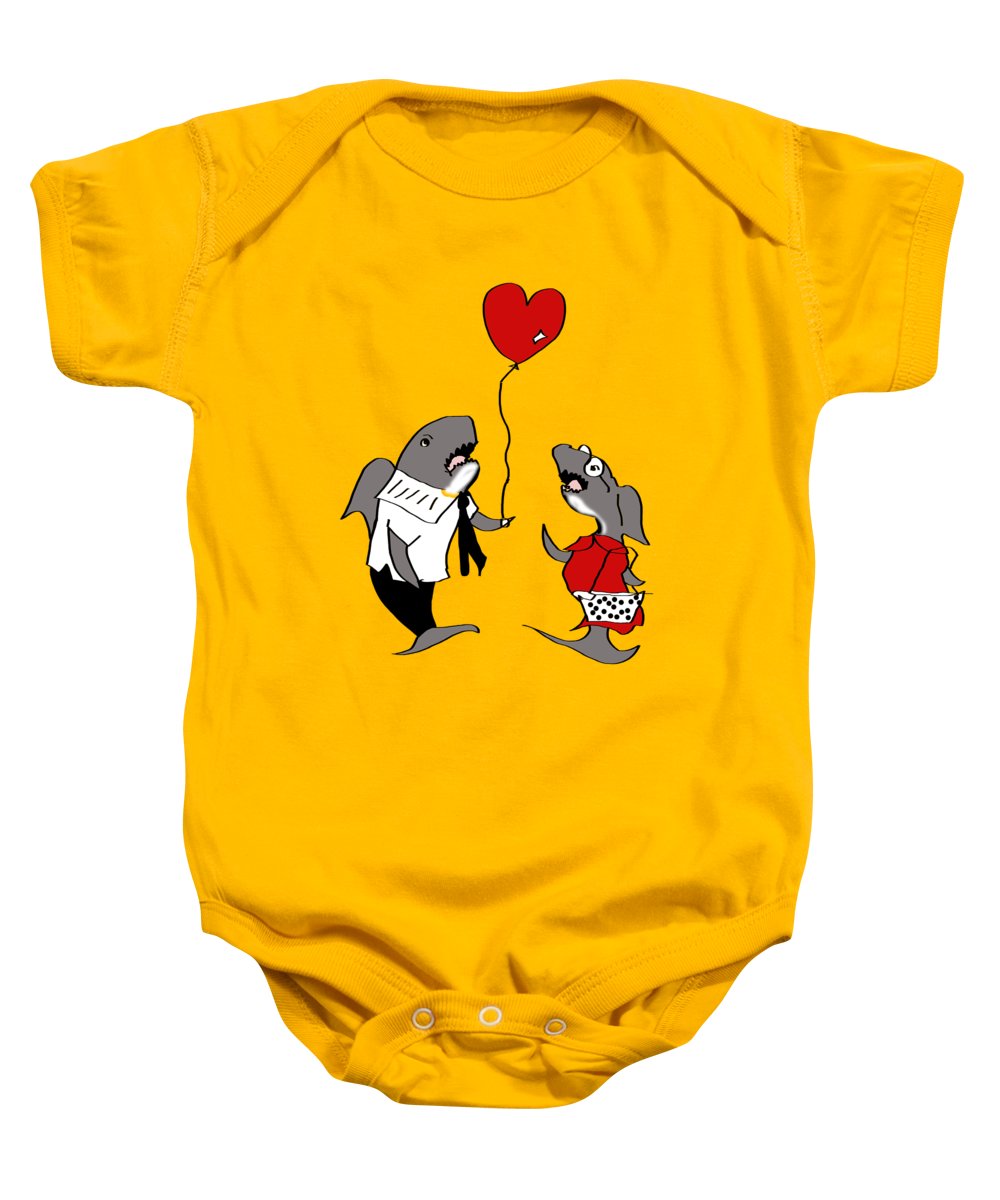 Shark Valentine - Baby Onesie