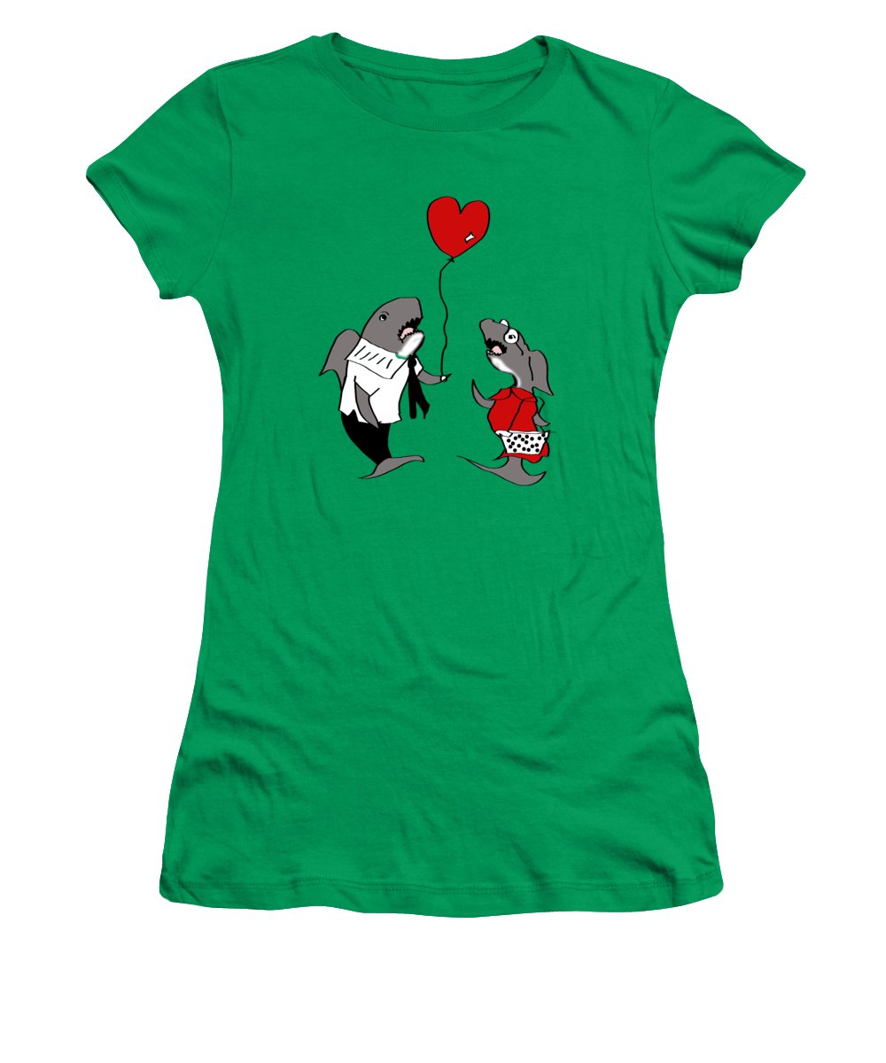 Shark Valentine - Women's T-Shirt
