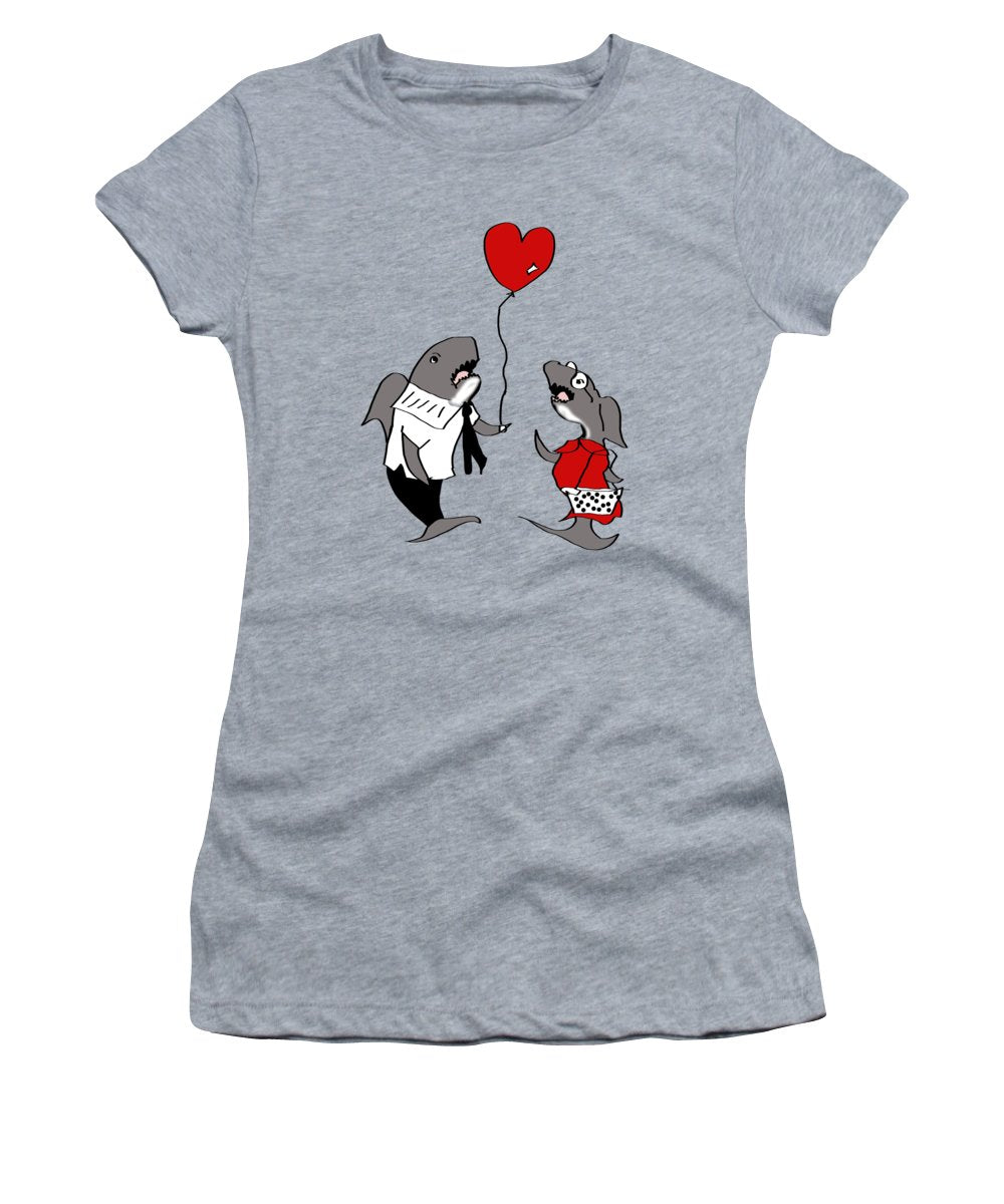 Shark Valentine - Women's T-Shirt
