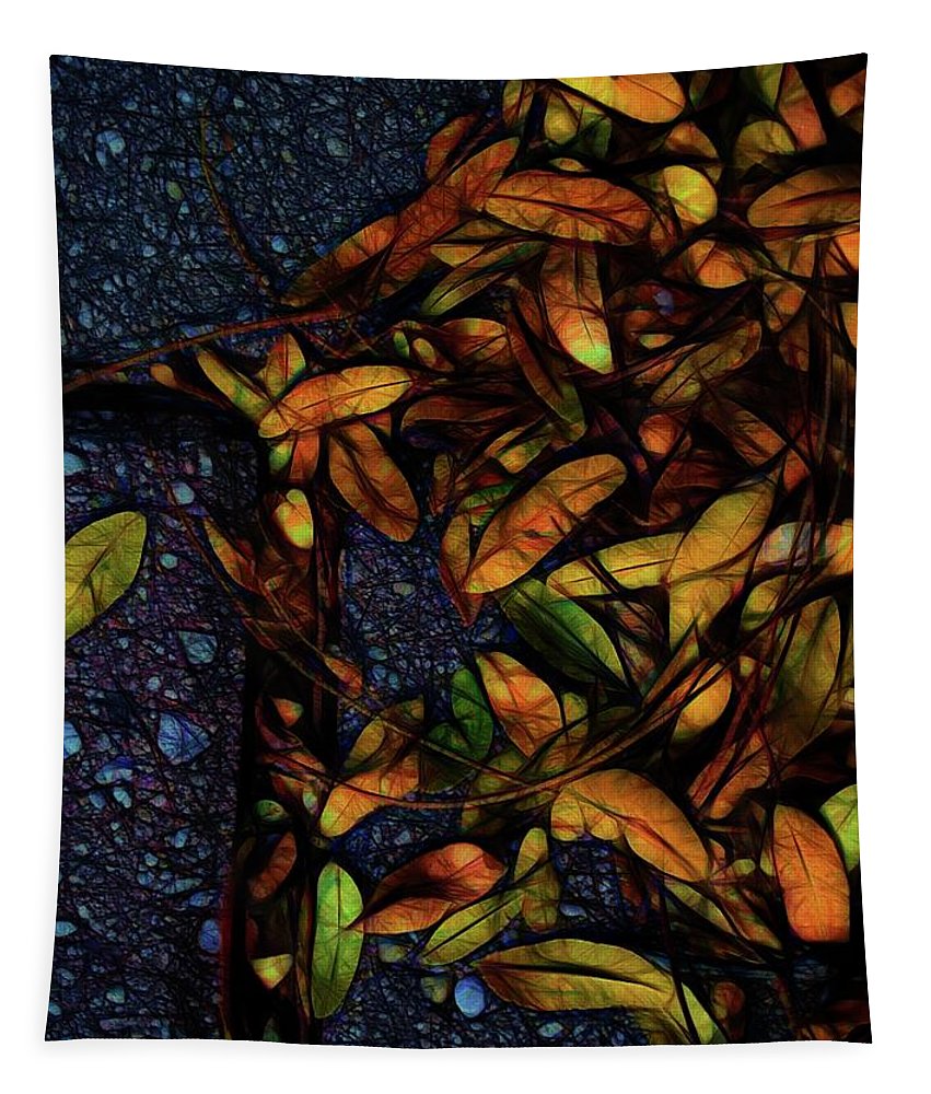 Sidewalk Leaves in Brick - Tapestry