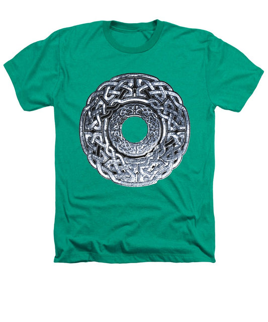 Silver Celtic Knot Circle - Heathers T-Shirt