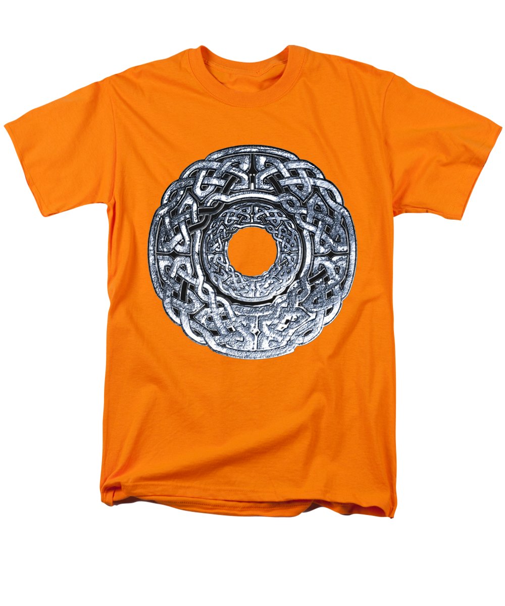 Silver Celtic Knot Circle - Men's T-Shirt  (Regular Fit)