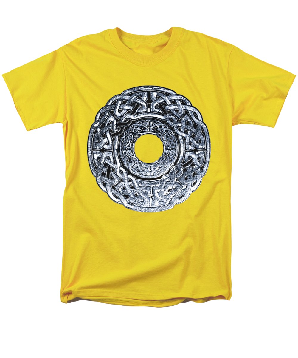 Silver Celtic Knot Circle - Men's T-Shirt  (Regular Fit)