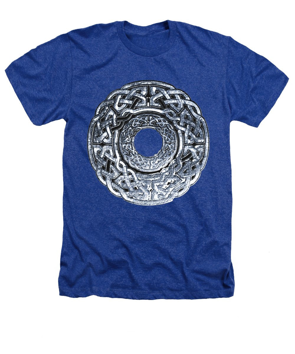 Silver Celtic Knot Circle - Heathers T-Shirt