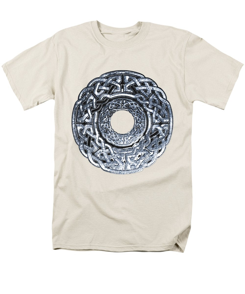 Silver Celtic Knot Circle - Men's T-Shirt  (Regular Fit)