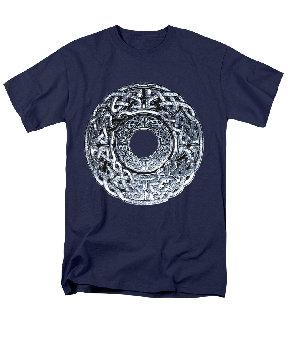 Silver Celtic Knot Circle - Men's T-Shirt  (Regular Fit)
