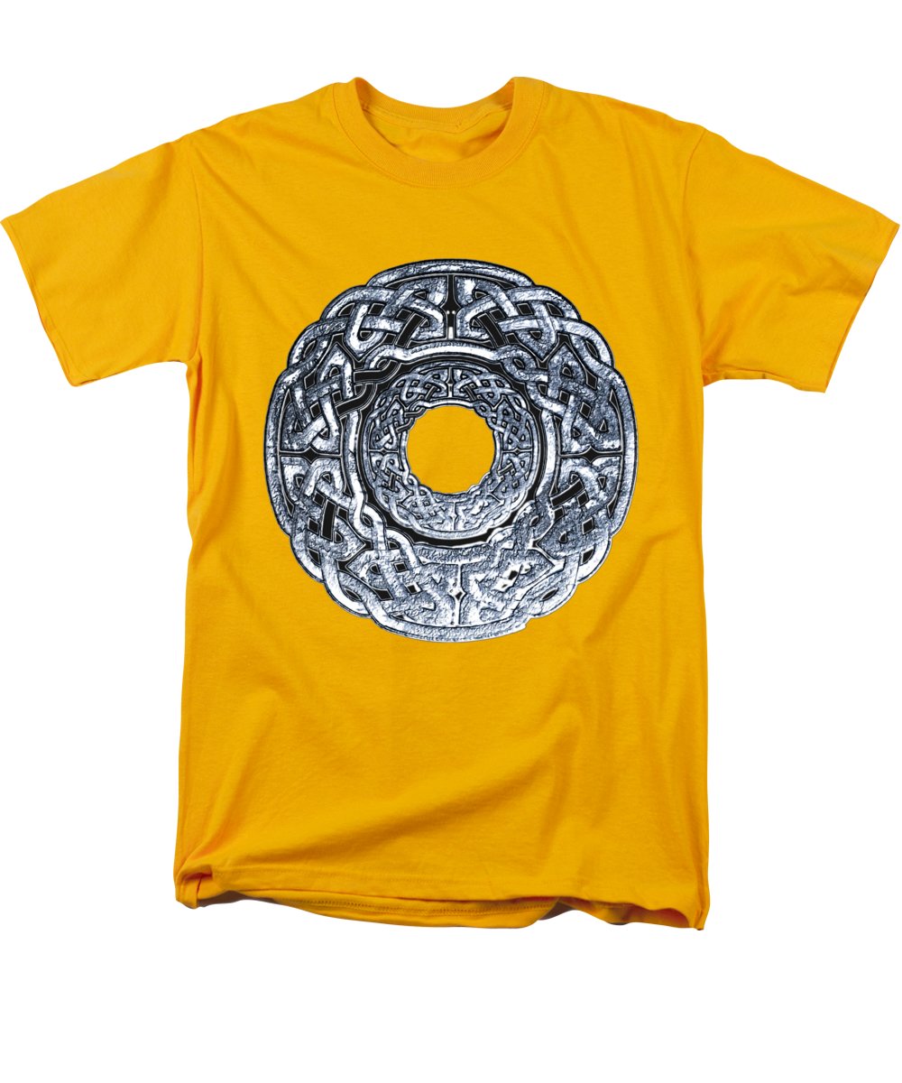 Silver Celtic Knot Circle - Men's T-Shirt  (Regular Fit)